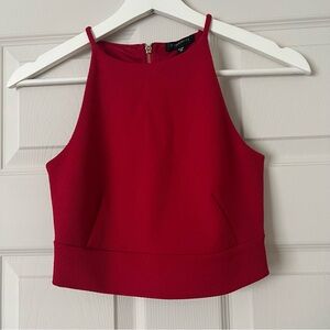 Dynamite Red Crop Tank Top Size X-Small